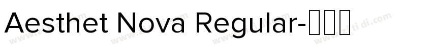 Aesthet Nova Regular字体转换